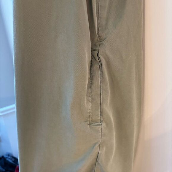 Vineyard Vines Sleeveless Utility Shirt Dress in Olive Green – Size 10 - Picture 5 of 7